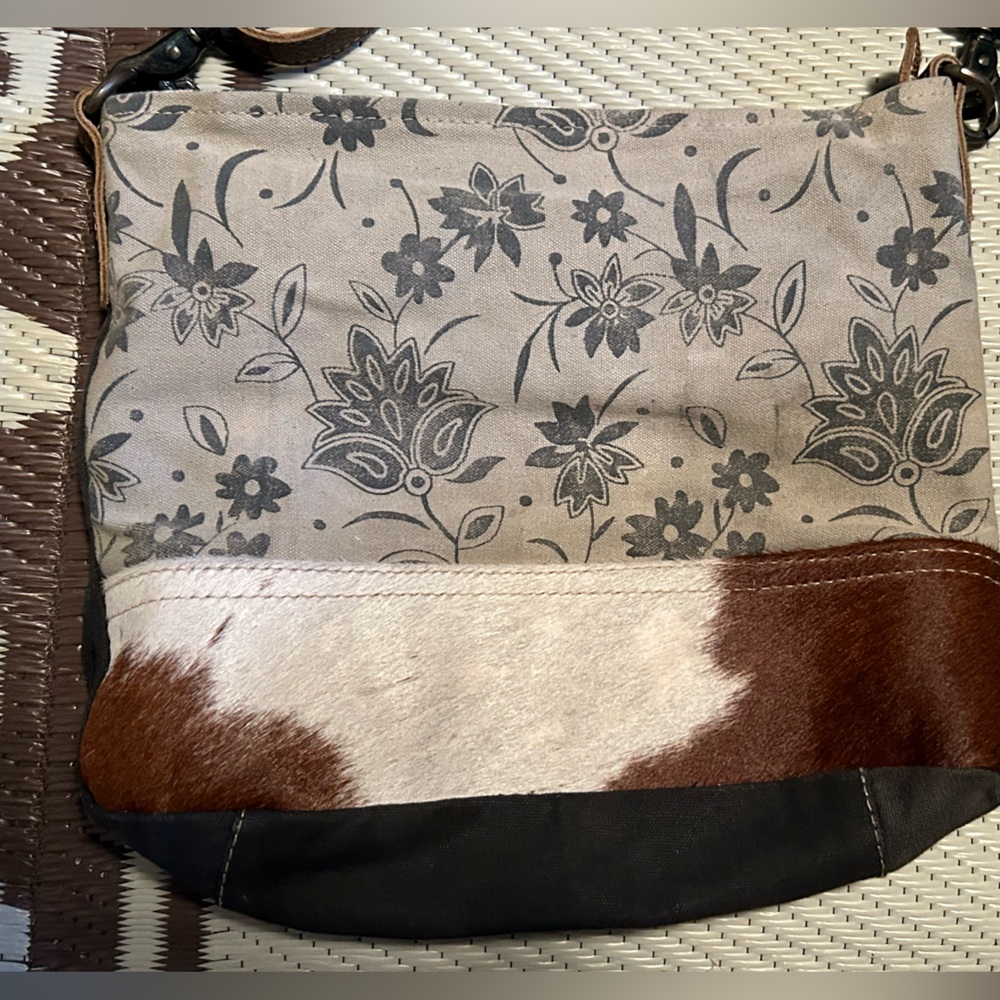 MYRA WESTERN CROSSBODY/ shoulder bag purse / COWHIDE BAG
